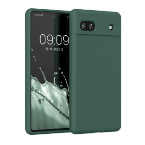 Kwmobile dark green silicone case for Google Pixel 6a - Phone Case