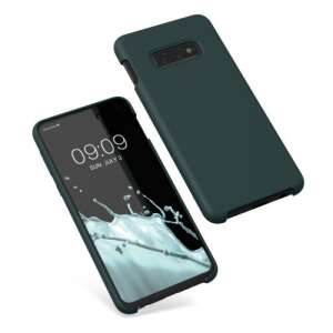 Zielone silikonowe etui do Samsung Galaxy S10e - Kontakty telefoniczne