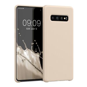Kwmobile Samsung Galaxy S10+ бежов силиконов калъф - Технически статии и електроника