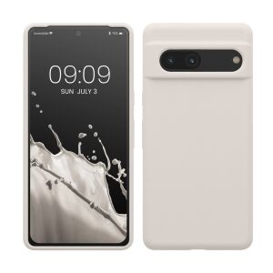 kwmobile Google Pixel 7 white silicone case front and back - Phone Case