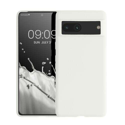 Husa din silicon albă pentru telefonul Google Pixel 7