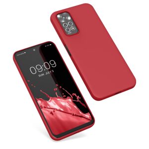 Kwmobile red silicone case for Xiaomi Redmi Note 11/11S, providing protection and style - Phone Case