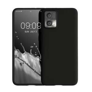 Motorola Edge 30 Neo black silicone case, kwmobile brand - Phone Case