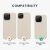 Kwmobile Cream Silicone Case Compatibility for iPhone 14 Pro