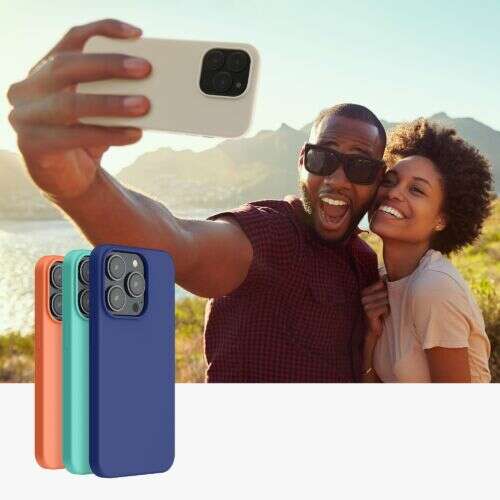 Kwmobile silicone case for Apple iPhone 14 Pro in cream color