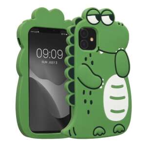 Kwmobile Silikon Handyhülle für Apple iPhone 11 mit Dinosaurier-Design - Handyhüllen