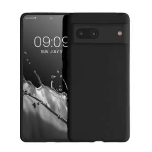 Black silicone phone case for Google Pixel 7, Kwmobile brand - Phone Case