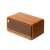 Edifier MP230 Bluetooth speaker in brown wood finish, side view