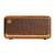 Edifier MP230 Bluetooth speaker in brown wood finish, front view