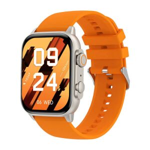 Smartwatch Colmi C81 s oranžovým remienkom, šikmý pohľad - Colmi Inteligentné hodinky