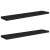 vidaXL 2 db fekete MDF lebegő fali polc szett, 120 x 23,5 x 3,8 cm
