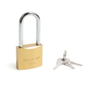 Handy Padlock 38mm with 6.0mm Shackle, Brass, 3 Keys - Padlock
