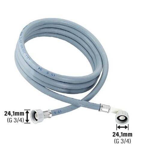 Mosógép bekötőcső 3/4" x 3/4", 3 méter hosszú - Mosógép kiegészítő