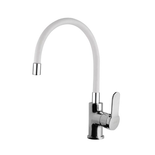 Eurostandard FLEX Fehér Mosogató Csaptelep Flexibilis Kifolyóval