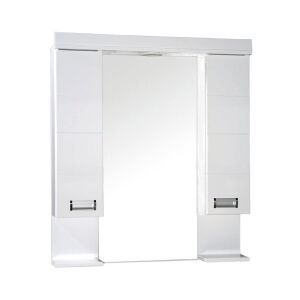 Viva Style Szquare dupla tükrös szekrény, 85cm, fehér fürdőszoba bútor - Viva Style