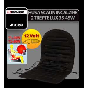 4Cars heated car seat cushion with two heat settings, 35-45W, 12V - Car seat cover