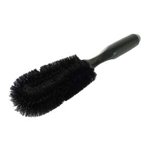 Black rim cleaning brush with a plastic handle - Car wash brush