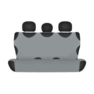Szürke autó hátsó üléshuzatok, 2 darabos, a legtöbb autóhoz, 100% pamut - Nonbrand Autó üléshuzat