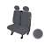 Elegance DV2-M 2 üléses kisteherautó üléshuzat, szürke, Citroen Jumpy, Fiat Scudo, Mercedes Vito, Nissan Interstar, Opel Movano, Peugeot Expert, Renault Master, Volkswagen Transporter T4 T6