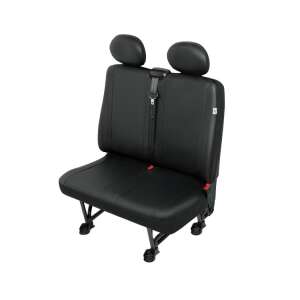 Fekete bőr kisteherautó üléshuzatok 2 üléshez, Praktikus kisteherautó üléshuzat műbőr DV2-XL 2Üléses - Nonbrand Autó üléshuzat