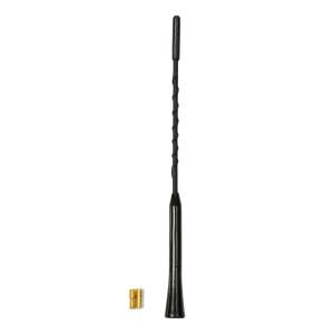 Black car antenna rod, 24cm long, Ø 5-6mm, AM/FM, universal fit - Car antenna