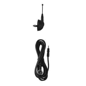 LAMPA 7cm car roof antenna, black, universal, adjustable angle, 300cm cable - Car antenna