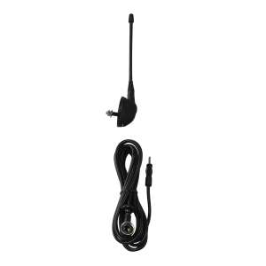 Lampa car roof antenna, 14cm, black, universal, adjustable angle, with cable - Car antenna