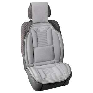 Gray car seat cover with lumbar support, Sporting brand - Car seat cover