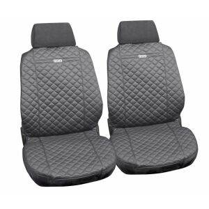 Huse Scaune Auto Ziga Bumbac Gri - Set 2 buc - Huse pentru scaune auto