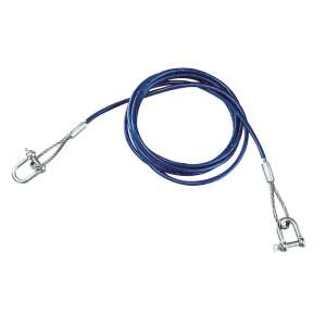 LAMPA 6mm 35m 3000kg steel towing rope with hooks - Tow rope