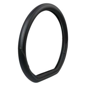 Fekete bőr kormányhuzat Iveco S-Way és Scania R/S sorozatú teherautókhoz - Autós kormányhuzat