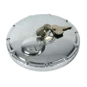 Krómozott kamionos tanksapka kulccsal, 80 mm átmérő - Tanksapka