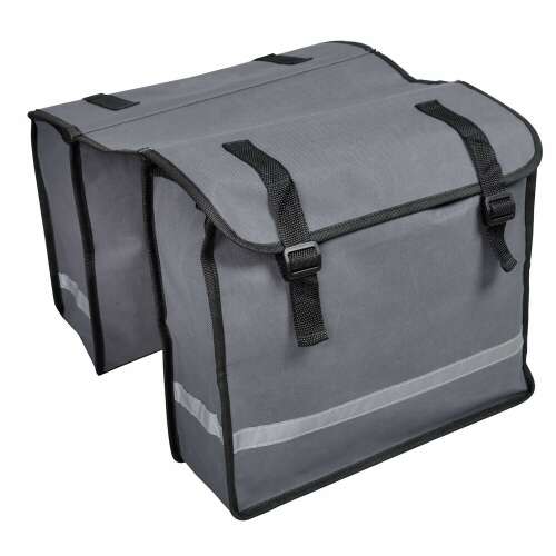 Basik BP-1 double bicycle bag for rear rack, 16 liters, gray