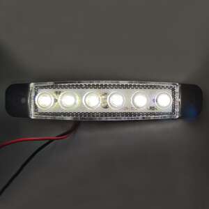6 LED-es helyzetjelző lámpa 12/24V készlet 4db - Fehér 62245834 