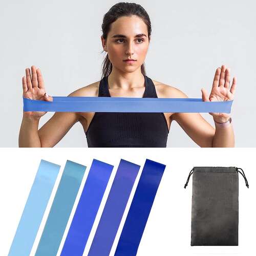 5 buc benzi elastice-albastru