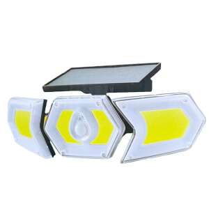 Vezeték nélküli Napelemes Háromfejű 78 LED fali lámpa fény-mozgásérzékelős - W774B 62257893 