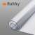 Clear table protector rolled up, showing the size and thickness