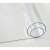 Clear table protector rolled up, showing the size and thickness