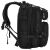 Side view of Springos black tactical backpack with adjustable straps