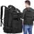 Springos black tactical backpack, multiple views, hiking gear
