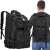 Springos black hiking backpack, 35L capacity, worn by a person