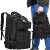 Springos black rucksack, 35 liter, carried by a person