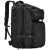 Springos black tactical backpack, front view