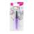 Lukky purple mascara, easy to apply and remove, with silicone bristles