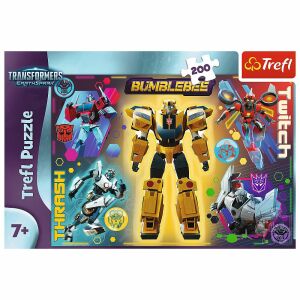 Trefl Transformers Bumblebee und Freunde 200-teiliges Puzzle - Puzzle