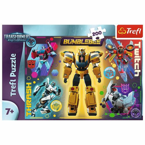 Trefl Transformers Bumblebee und Freunde 200-teiliges Puzzle
