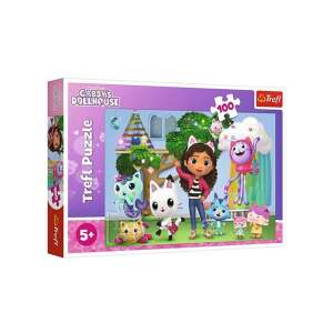 Gabby's Dollhouse 100-teiliges Puzzle von Trefl, mit Gabby und ihren Katzenfreunden - Puzzle & Rätsel