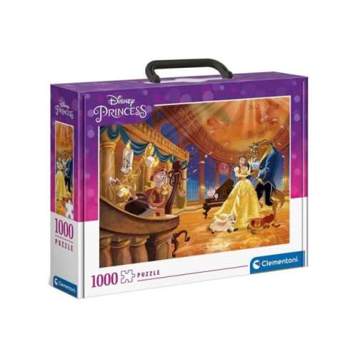 Clementoni Disney A szépség és a szörnyeteg 1000 darabos puzzle bőrönd tárolódobozban
