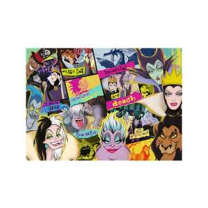 Trefl Wood Craft Disney Schurken 1000-teiliges Holzpuzzle fertiges Bild - Trefl Puzzle