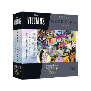 Wood Craft: Disney Főgonoszok 1000 db-os puzzle - Trefl 85283723 